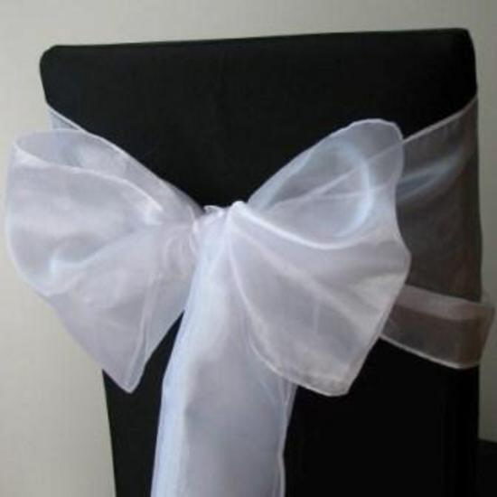 Where to rent SASH ORGANZA WHITE-935 in Mt. Airy NC