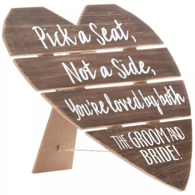 Where to rent WOODEN HEART PICK A SEAT EASEL in Mt. Airy NC