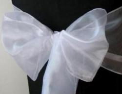Where to rent ORGANZA WHITE SASH in Mt. Airy NC